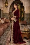 Caftan Moroccan Bordeaux
